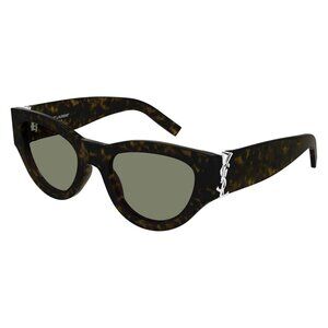 A0813Z New SAINT LAURENT Havana Cat Eye SL M94 008 Sunglasses Women